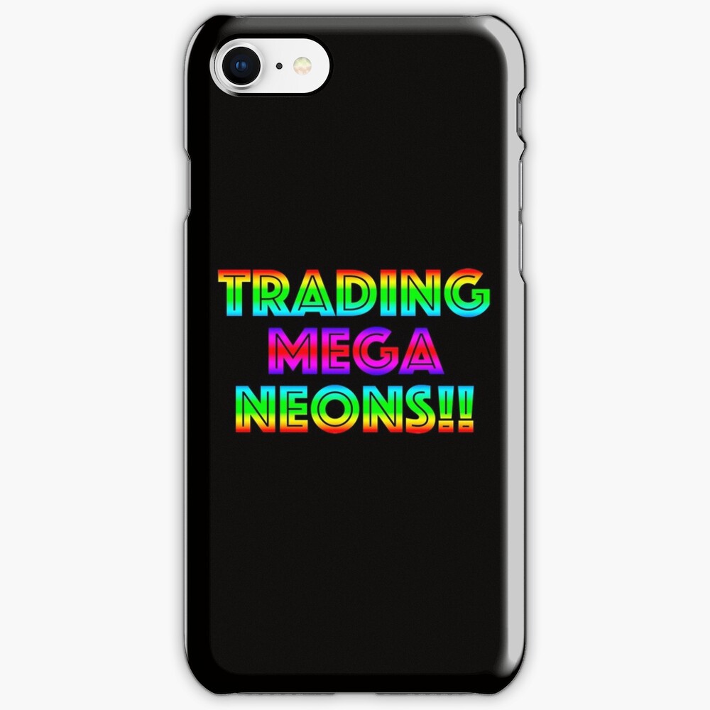 Roblox Trading Mega Neons Adopt Me Iphone Case Cover By T Shirt Designs Redbubble - mega neons adopt me roblox