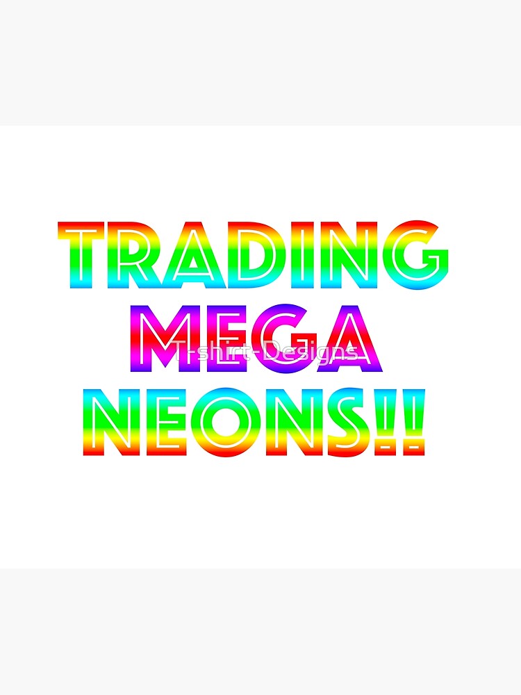 Roblox Trading Mega Neons Adopt Me Duvet Cover By T Shirt Designs Redbubble - how to trade items in roblox on ipad