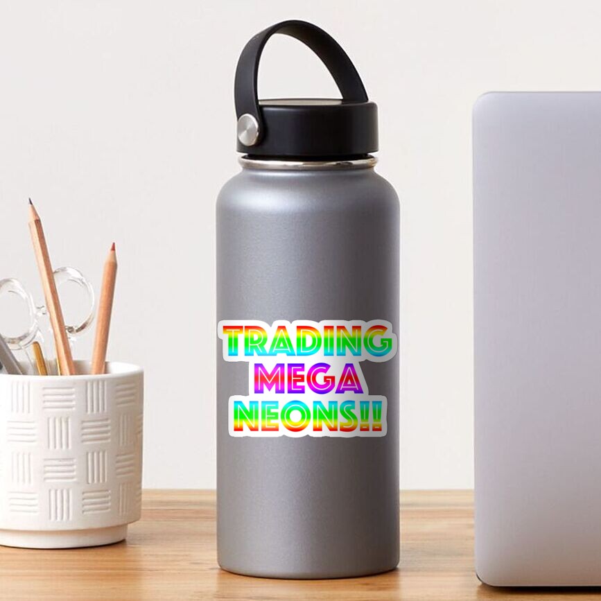 Roblox Trading Mega Neons Adopt Me Sticker By T Shirt Designs Redbubble - roblox trade mega neons adopt me postcard by t shirt designs redbubble