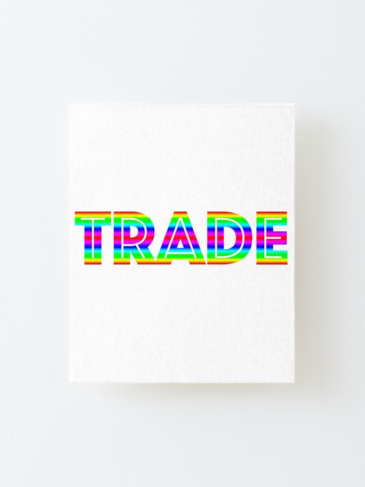 Roblox Trade Mega Neons Adopt Me Mounted Print By T Shirt Designs Redbubble - trade logo roblox