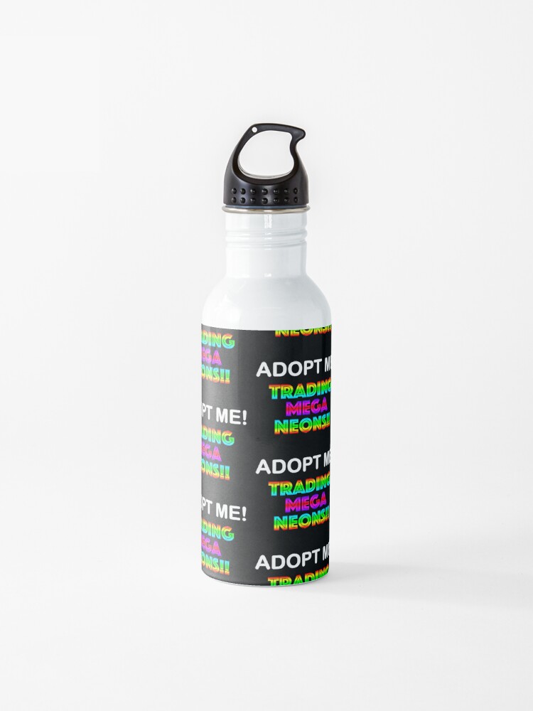 Roblox Adopt Me Trading Mega Neons Water Bottle By T Shirt Designs Redbubble - nega face roblox