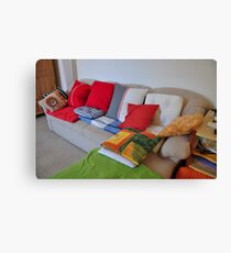 living in a home Canvas Print