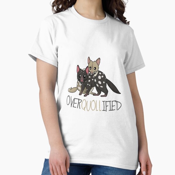 Item preview, OVERQUOLLIFIED (light background) designed and sold by Daniel Terrington.
