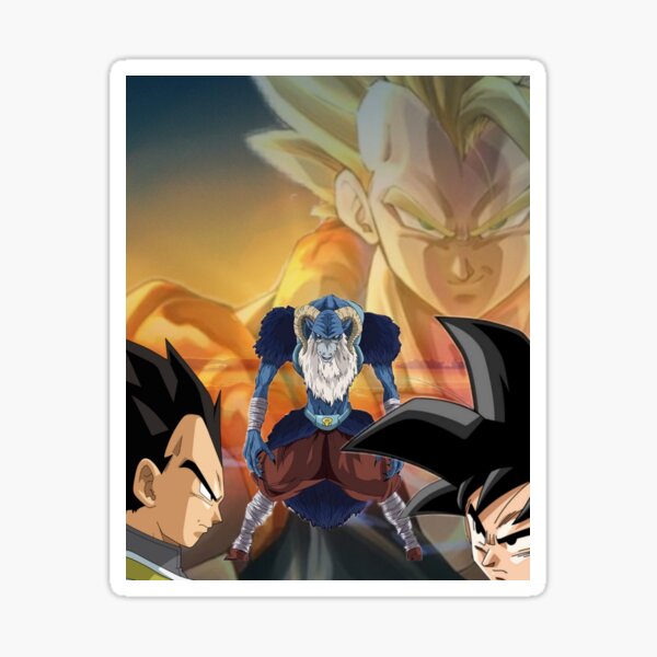 Goku x Vegeta vs Moro arc Sticker for Sale by otakubento2020