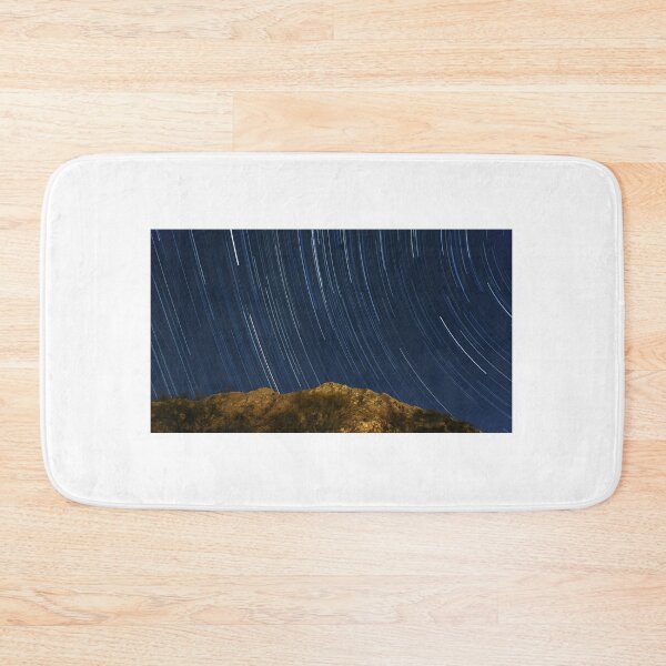 Item preview, Star trails with a view of the mountains designed and sold by Julieta Delia.