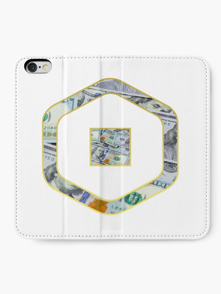 Roblox Robux Adopt Me Dollars Iphone Wallet By T Shirt Designs Redbubble - yellow car for sale 90 robux roblox