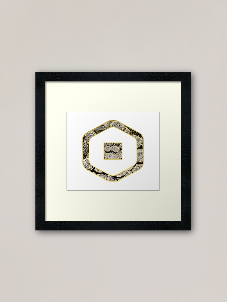 Roblox Robux Adopt Me Pounds Framed Art Print By T Shirt Designs Redbubble - how much are robux in pounds