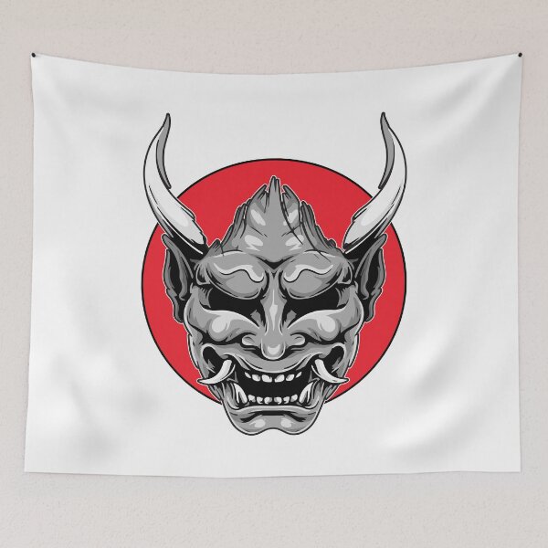 Item preview, Japanese Oni Ghost Demon Mask Version1 designed and sold by MotoringZen.