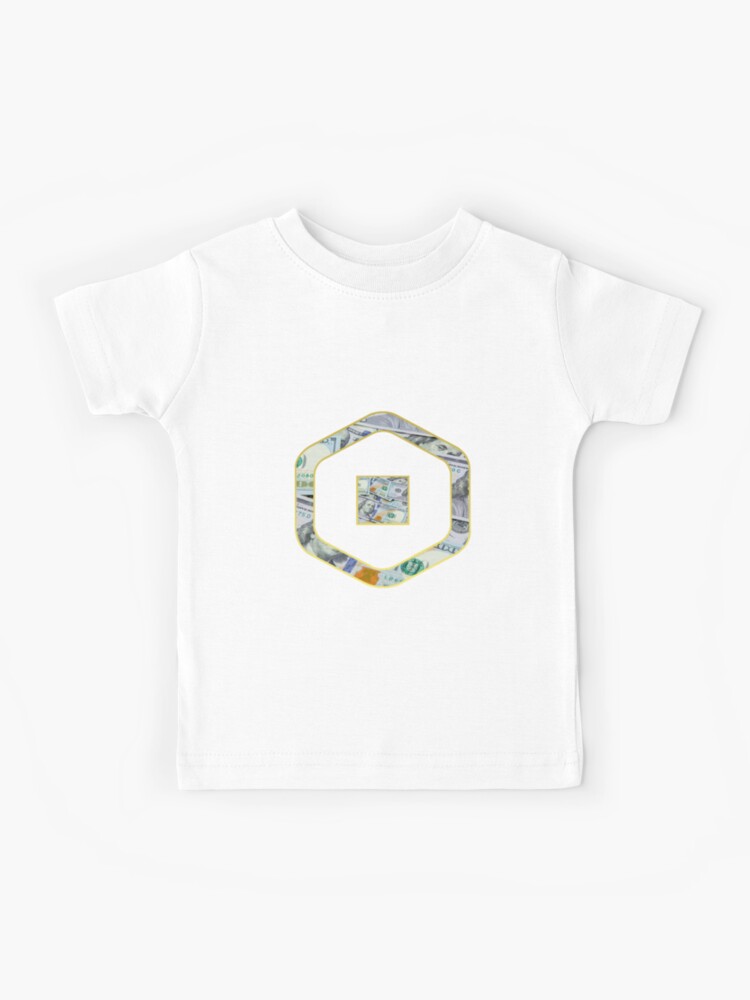 Roblox Robux Adopt Me Dollars Kids T Shirt By T Shirt Designs Redbubble - t shirt robux