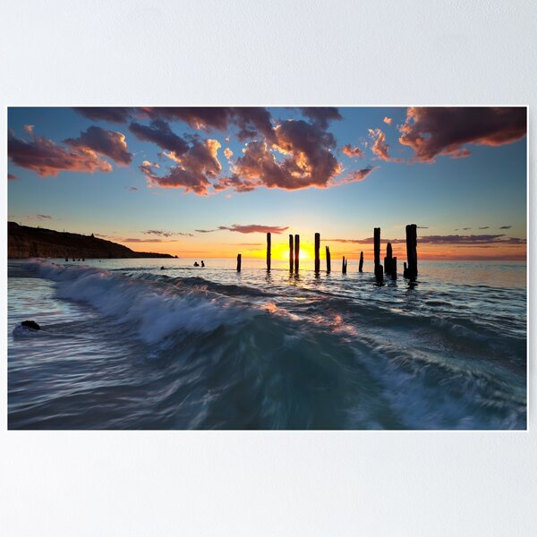 Item preview, Port Willunga Jetty Ruin Sunset designed and sold by Bill  Robinson.