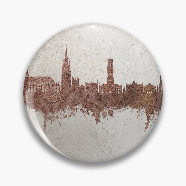 Item preview, Bruges Belgium Skyline designed and sold by ArtPrints.