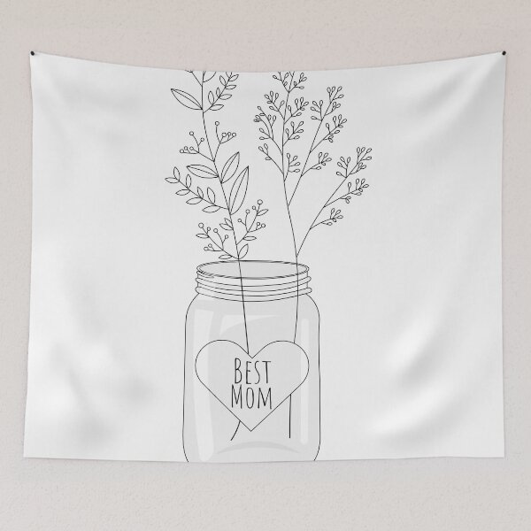 Item preview, Flower Jar Illustration designed and sold by Happy-Donut.