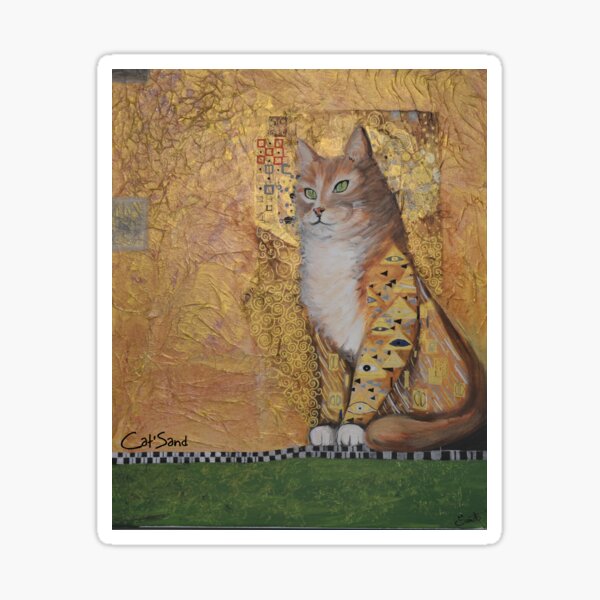 Aperçu de l'œuvre Chat Klimt créée et vendue par catsand.