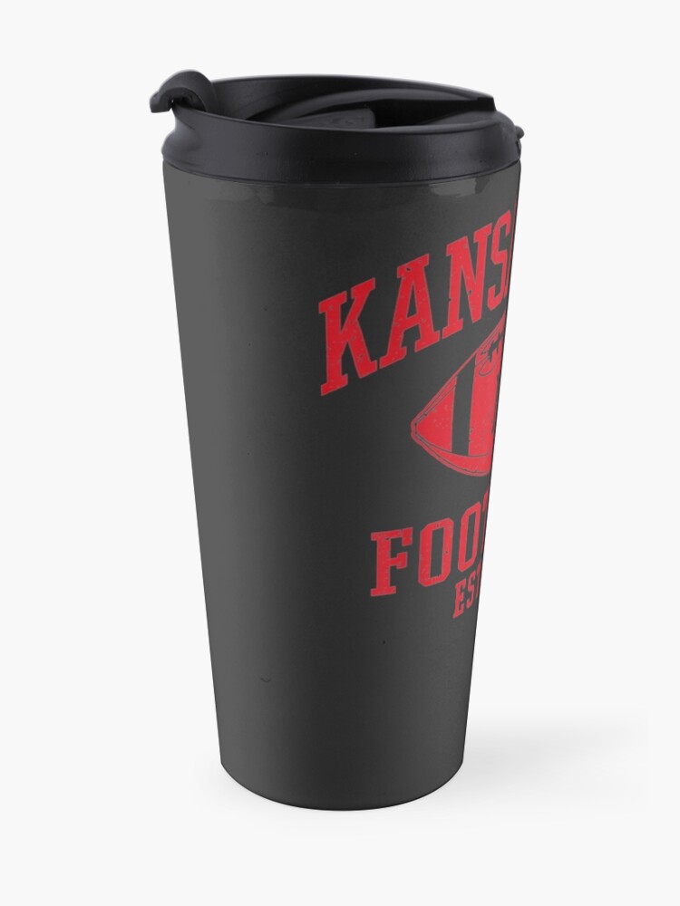 Alternate view of Kansas City Football | Vintage KC Missouri Chief Retro Gift Travel Mug