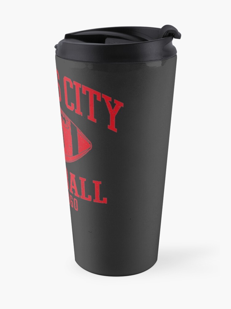 Alternate view of Kansas City Football | Vintage KC Missouri Chief Retro Gift Travel Mug
