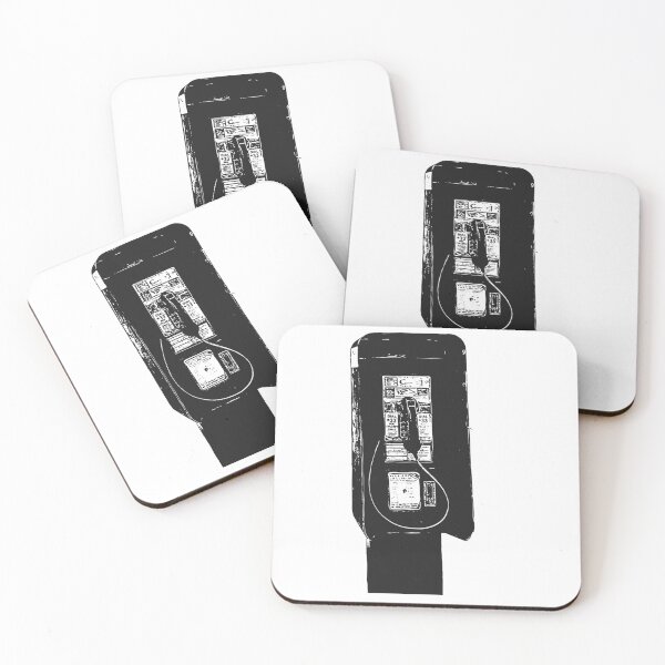 Item preview, b&w payphone designed and sold by graphicgal.