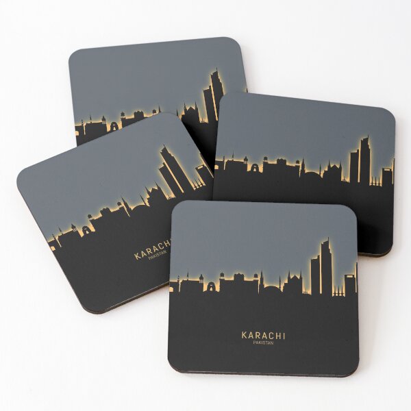 Artikelvorschau, Karachi Pakistan Skyline entworfen und verkauft von ArtPrints.