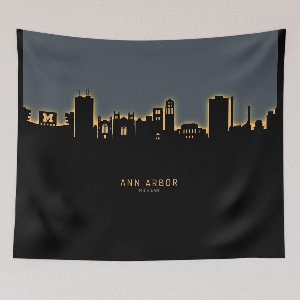 Item preview, Ann Arbor Michigan Skyline designed and sold by ArtPrints.