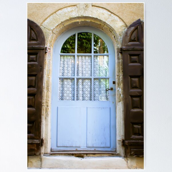 Item preview, blue door with brown shutters - Italy  designed and sold by KSKphotography.