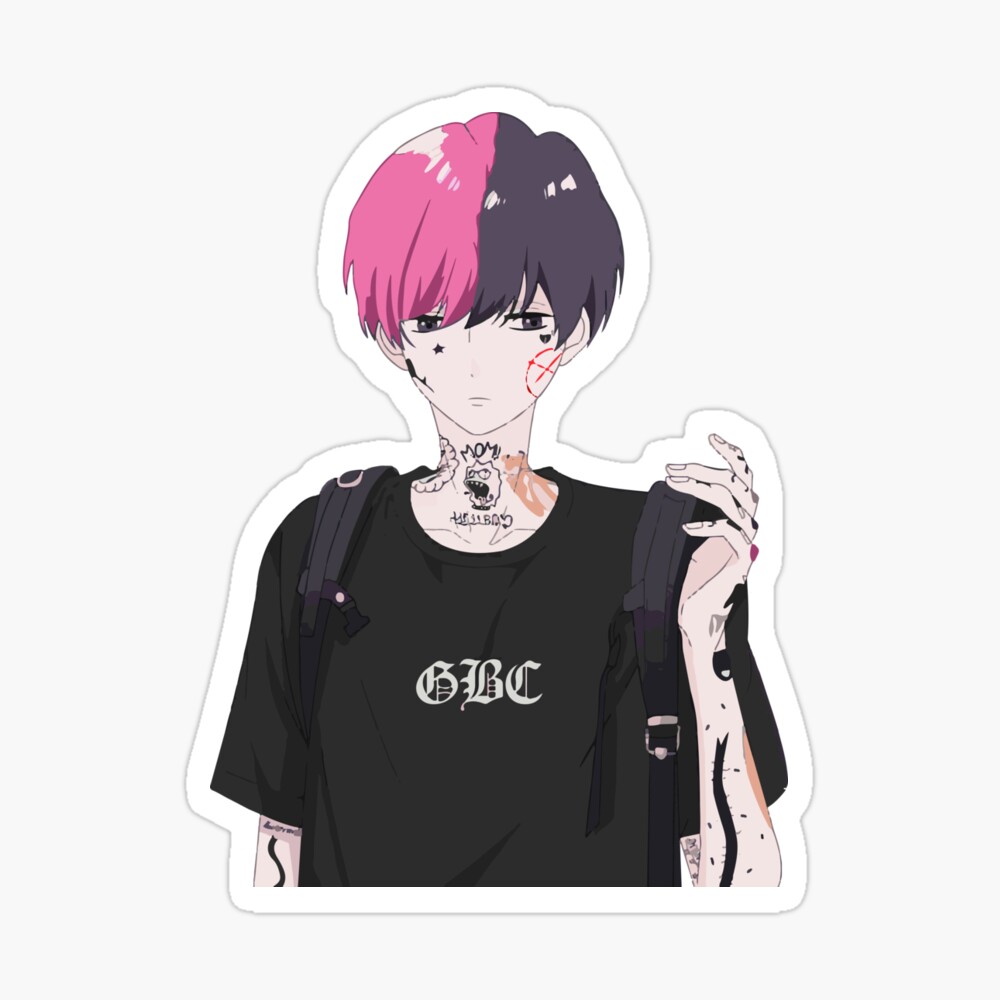 LIL PEEP ANIME | Art Board Print