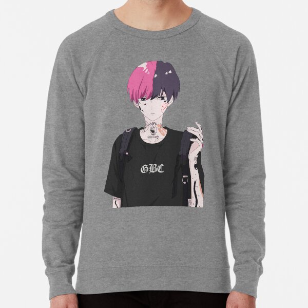 Lil peep anime sweatshirt store