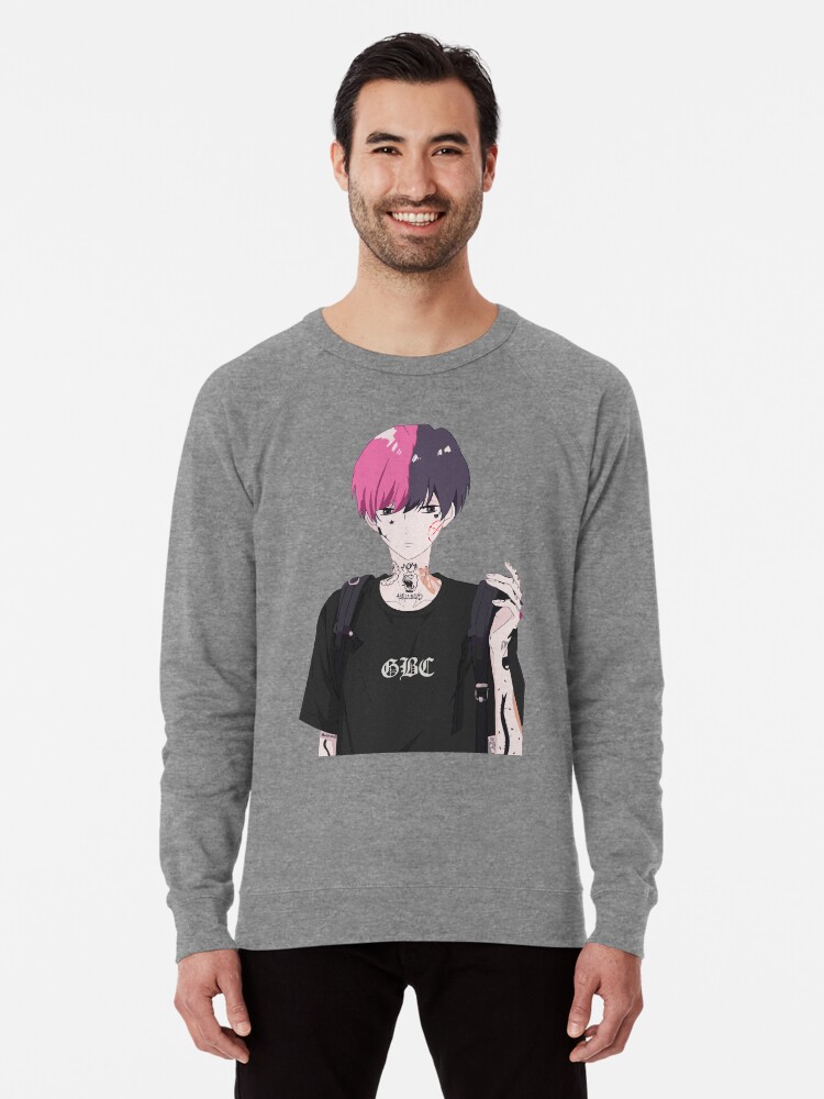 Lil peep anime sweatshirt clearance