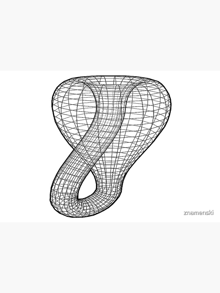 A two-dimensional representation of the Klein bottle immersed in three-dimensional space, #TwoDimensional, #representation, #KleinBottle, #immersed, #ThreeDimensional, #space by znamenski