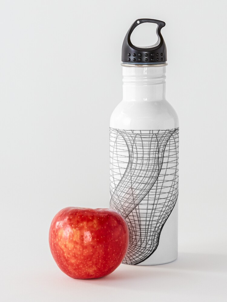 Alternate view of A two-dimensional representation of the Klein bottle immersed in three-dimensional space, #TwoDimensional, #representation, #KleinBottle, #immersed, #ThreeDimensional, #space Water Bottle