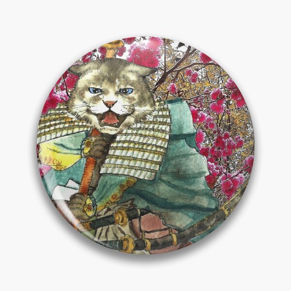 Item preview, Sakura Samurai Cat designed and sold by felissimha.