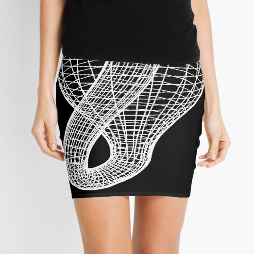 A two-dimensional representation of the Klein bottle immersed in three-dimensional space, #TwoDimensional, #representation, #KleinBottle, #immersed, #ThreeDimensional, #space Mini Skirt