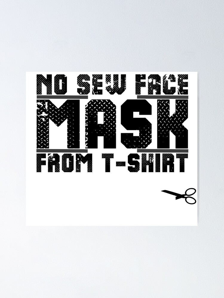 "no sew face mask from tshirt Made At Home no sew face mask patter