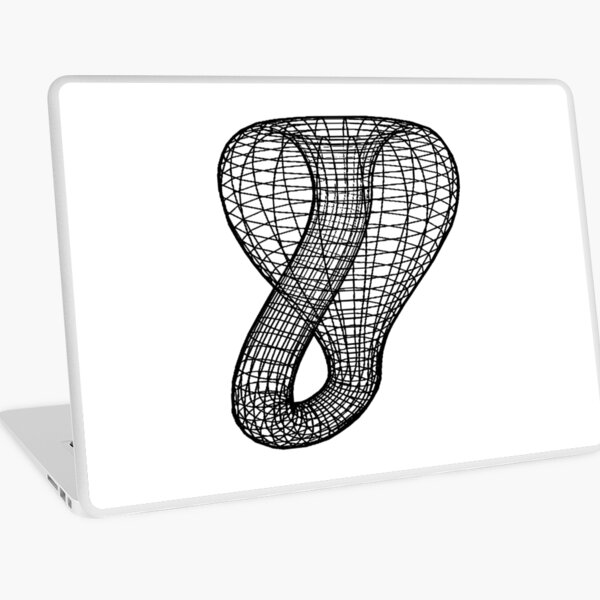A two-dimensional representation of the Klein bottle immersed in three-dimensional space, #TwoDimensional, #representation, #KleinBottle, #immersed, #ThreeDimensional, #space Laptop Skin