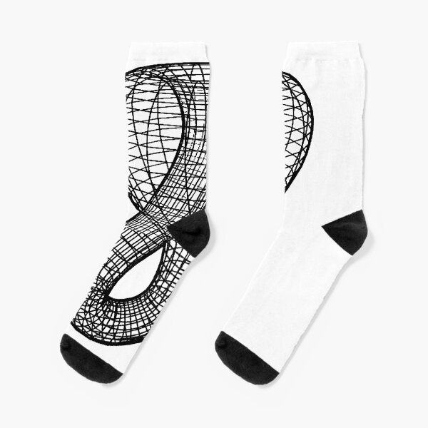 A two-dimensional representation of the Klein bottle immersed in three-dimensional space, #TwoDimensional, #representation, #KleinBottle, #immersed, #ThreeDimensional, #space Socks