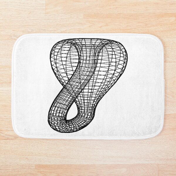 A two-dimensional representation of the Klein bottle immersed in three-dimensional space, #TwoDimensional, #representation, #KleinBottle, #immersed, #ThreeDimensional, #space Bath Mat