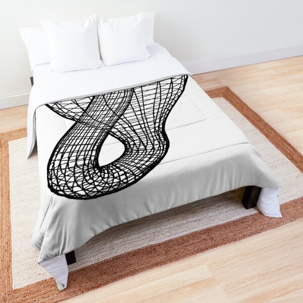 A two-dimensional representation of the Klein bottle immersed in three-dimensional space, #TwoDimensional, #representation, #KleinBottle, #immersed, #ThreeDimensional, #space Comforter