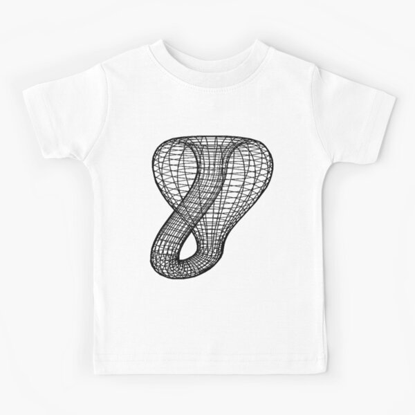 A two-dimensional representation of the Klein bottle immersed in three-dimensional space, #TwoDimensional, #representation, #KleinBottle, #immersed, #ThreeDimensional, #space Kids T-Shirt