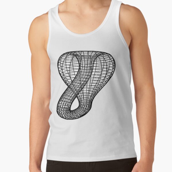 A two-dimensional representation of the Klein bottle immersed in three-dimensional space, #TwoDimensional, #representation, #KleinBottle, #immersed, #ThreeDimensional, #space Tank Top