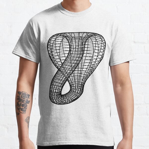 A two-dimensional representation of the Klein bottle immersed in three-dimensional space, #TwoDimensional, #representation, #KleinBottle, #immersed, #ThreeDimensional, #space Classic T-Shirt