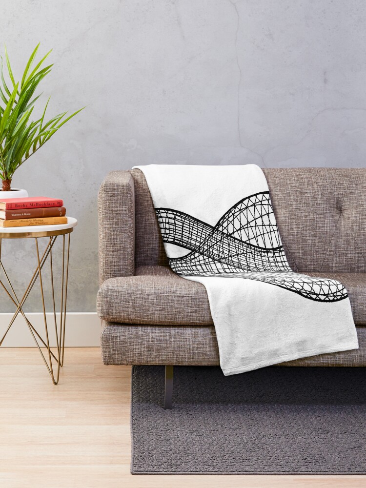 Alternate view of A two-dimensional representation of the Klein bottle immersed in three-dimensional space, #TwoDimensional, #representation, #KleinBottle, #immersed, #ThreeDimensional, #space Throw Blanket
