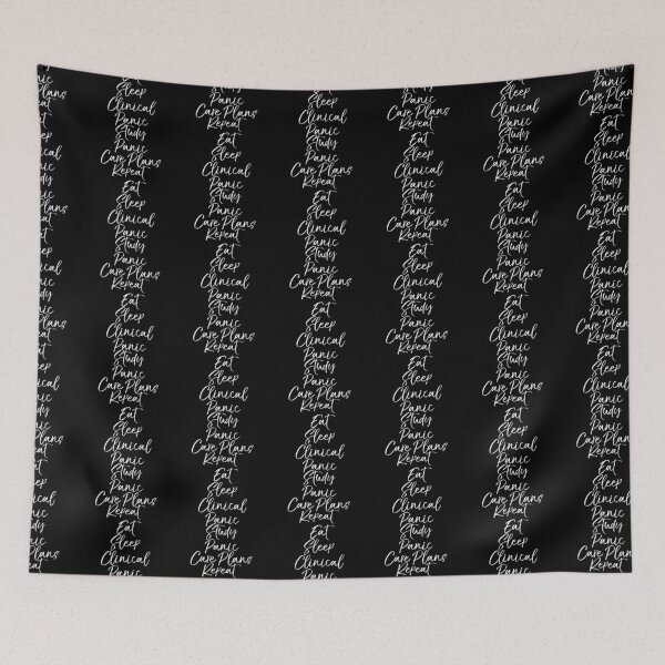 Item preview, Eat Sleep Clinical Panic Study Panic Care Plans Repeat Cute Nursing Gift designed and sold by TNDesignStudio.
