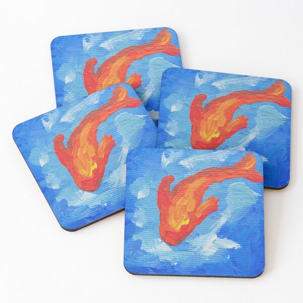Item preview, Red Fish in the Pond designed and sold by yougotpainted.