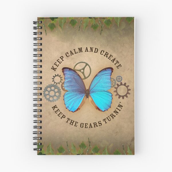 Item preview, Keep Calm + Create Steampunk Butterfly designed and sold by TASIllustration.