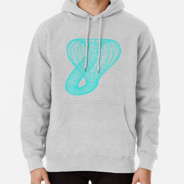 A two-dimensional representation of the Klein bottle immersed in three-dimensional space, #TwoDimensional, #representation, #KleinBottle, #immersed, #ThreeDimensional, #space Pullover Hoodie