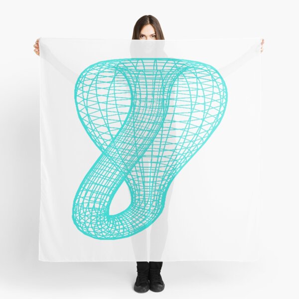 A two-dimensional representation of the Klein bottle immersed in three-dimensional space, #TwoDimensional, #representation, #KleinBottle, #immersed, #ThreeDimensional, #space Scarf