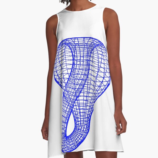 A two-dimensional representation of the Klein bottle immersed in three-dimensional space, #TwoDimensional, #representation, #KleinBottle, #immersed, #ThreeDimensional, #space A-Line Dress