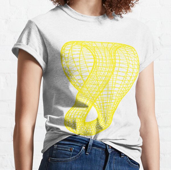 Two-dimensional representation of the Klein bottle immersed in three-dimensional space, #TwoDimensional, #representation, #KleinBottle, #immersed, #ThreeDimensional, #space Classic T-Shirt