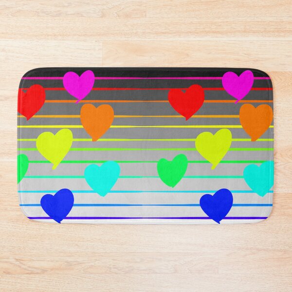 Item preview, Rainbow heart pattern  designed and sold by Melanie Jeyakkumar.