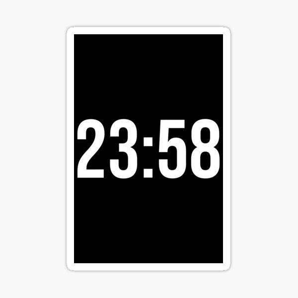 Item preview, 23:58 Horizontal Alternative designed and sold by HyperBeamDesign.