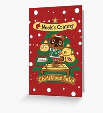 Tom Nook's Christmas Sale Greeting Card