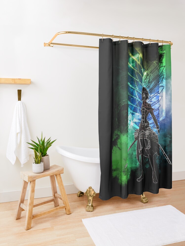 Alternate view of Azumabito Awakening Shower Curtain